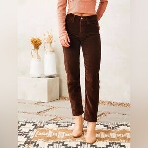 Levis Brown Corduroy High Rise wedgie Straight pants
